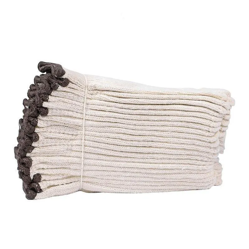 12 Pairs / Dozen White Labor Protection Gloves Cotton Thread Gloves Construction Site Work Gloves