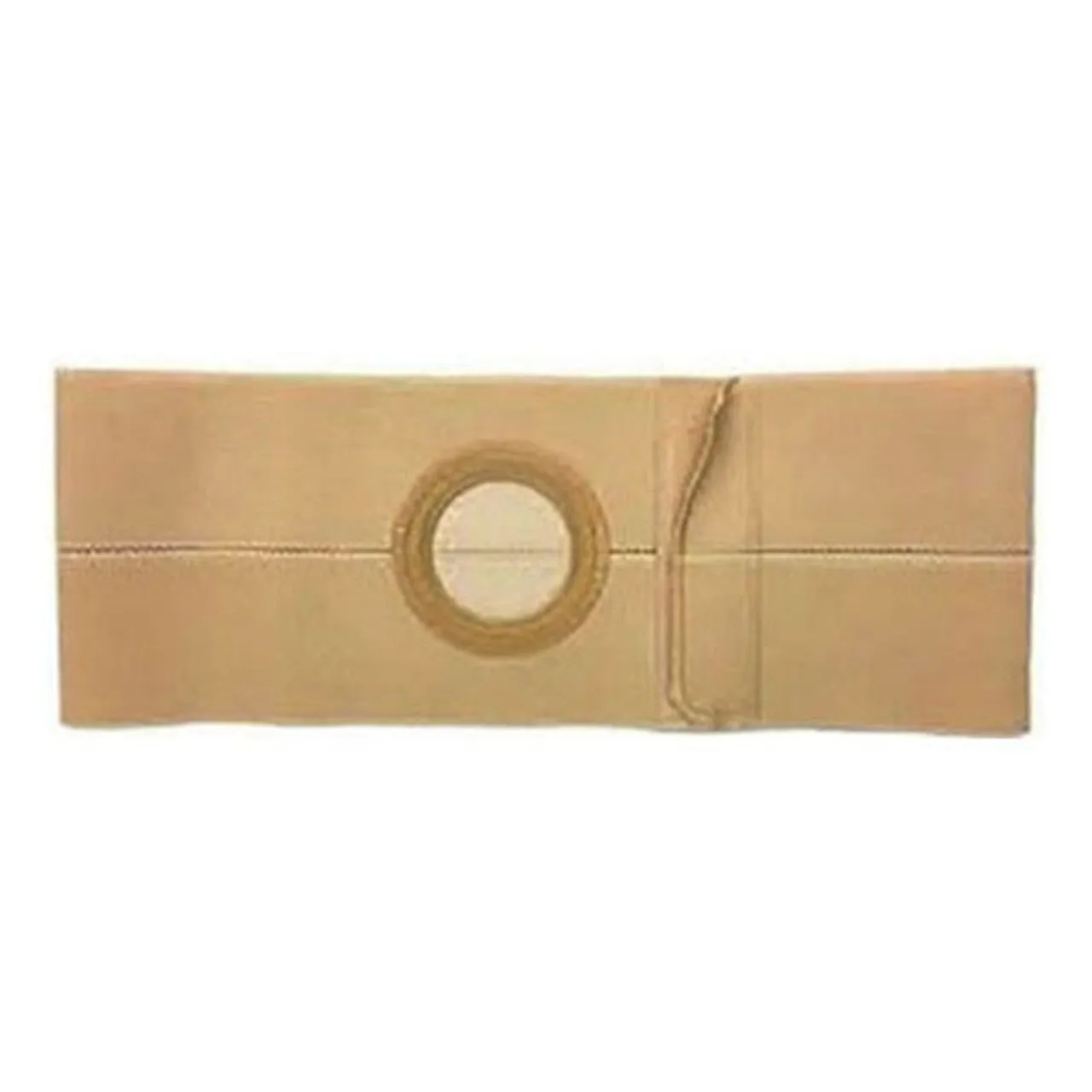 6" Right, Beige, Regular Elastic, Flat Panel Belt, Prolapse Flap, 2X-Large, 2-7/8" Opening Placed 1" From Bottom