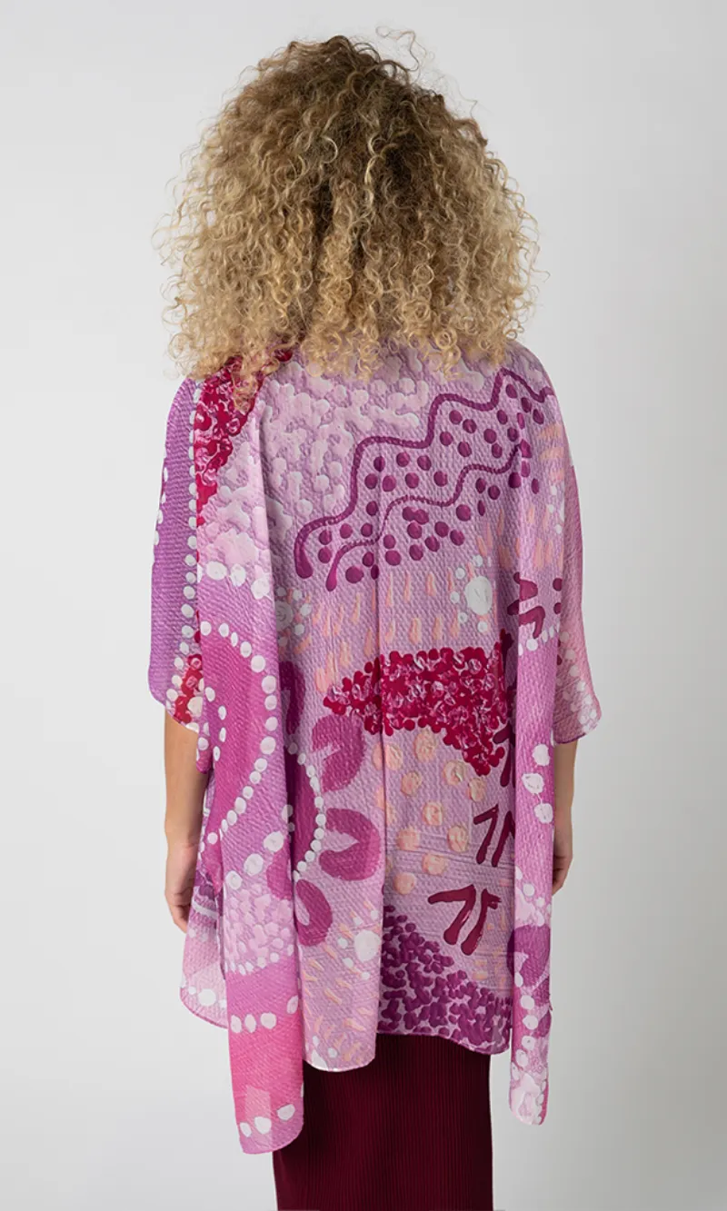 Aboriginal Art Chiffon Shawl Back to Country