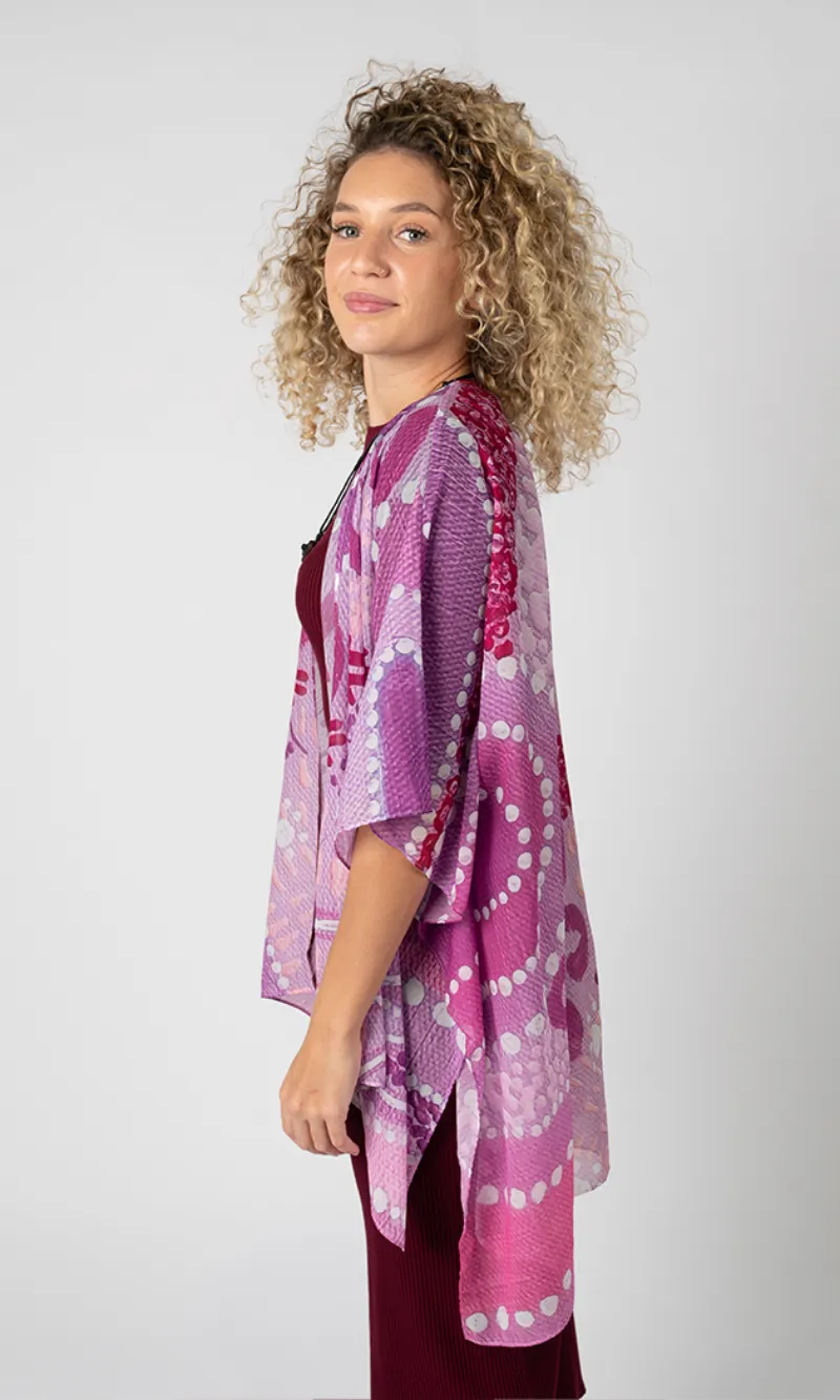 Aboriginal Art Chiffon Shawl Back to Country