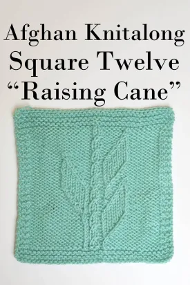 Afghan Knitalong Square 12 - Raising Cane
