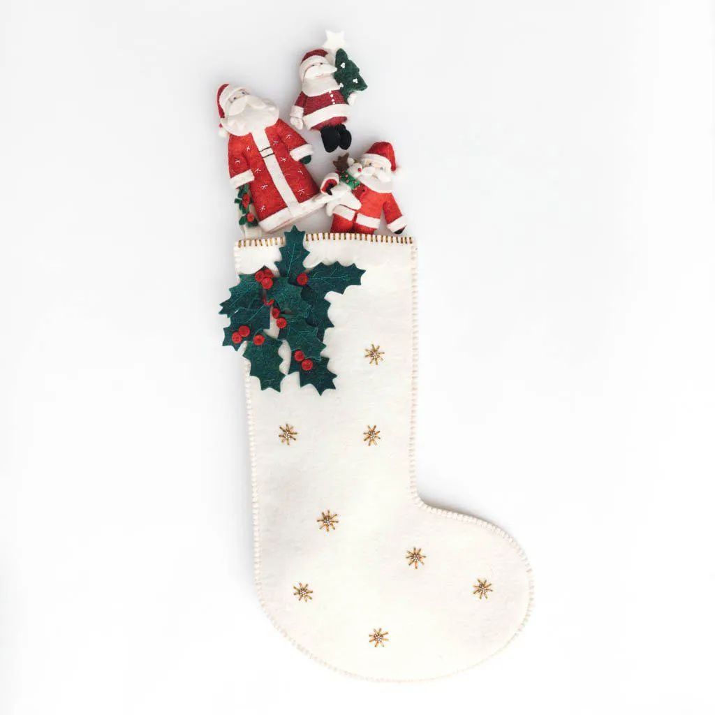 Baby Rudolph Santa Ornament