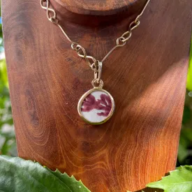 Black Cherry Red 14k Gold Pendant