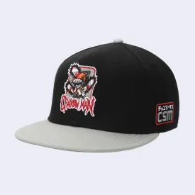 Chainsaw Man Chibi Embroidered Hat (Black)