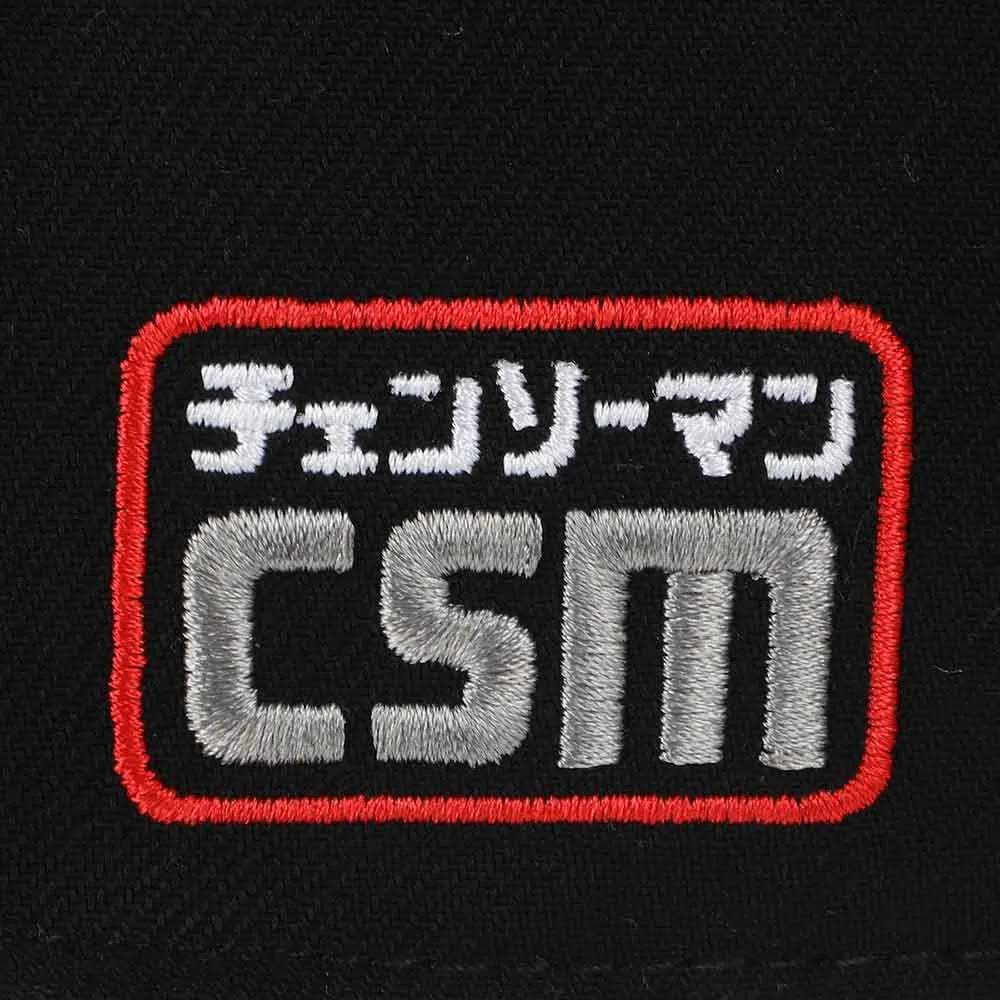 Chainsaw Man Chibi Embroidered Hat (Black)