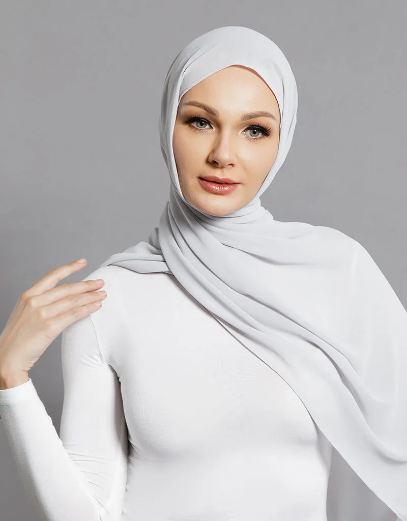 Chiffon Shawl - Shades of Grey
