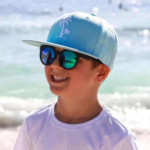 Cubs & Co. Snapback Palm Hat - Blue Baby (XS)