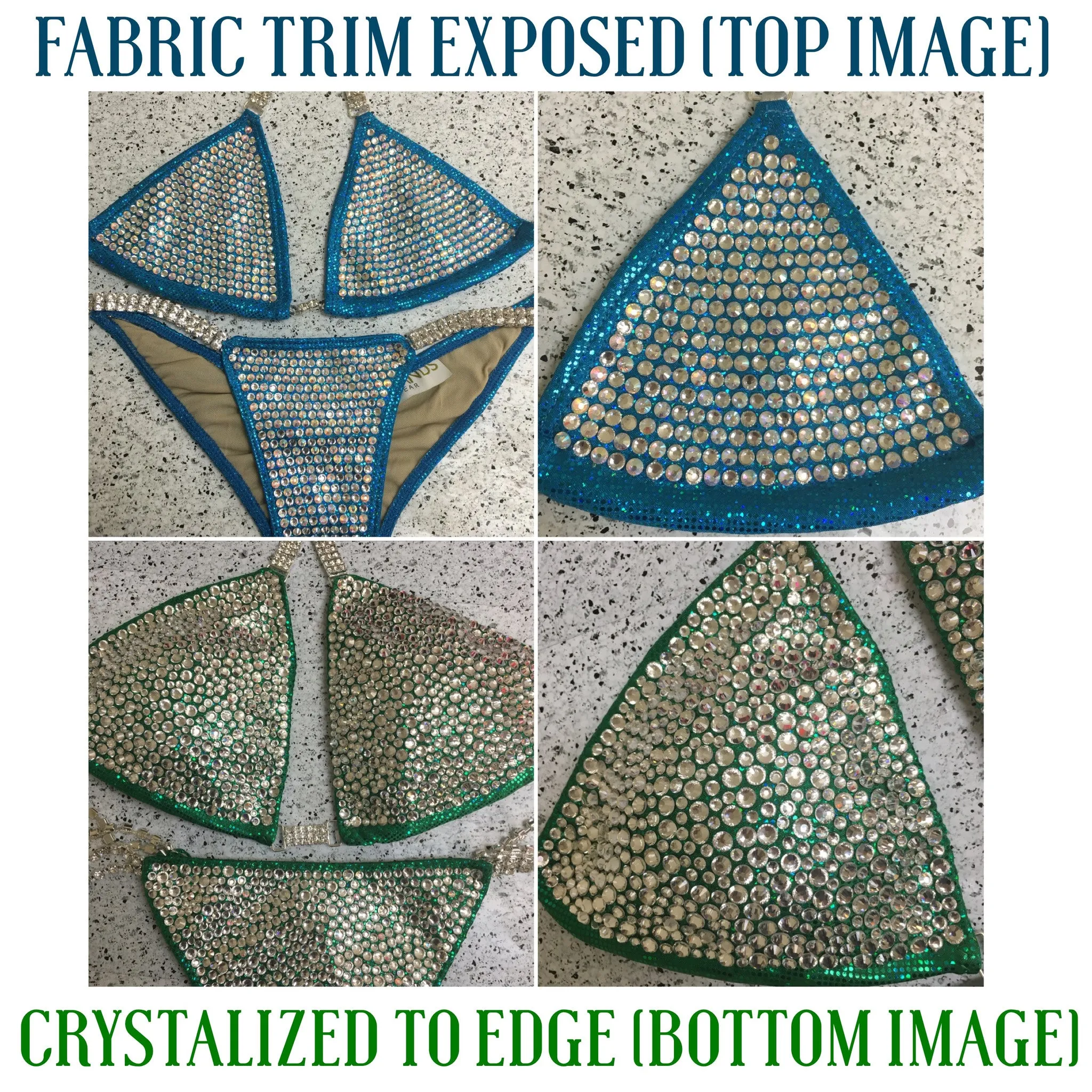 Custom Competition Bikinis Molded Cup "The Midnight extravaganza " Collection