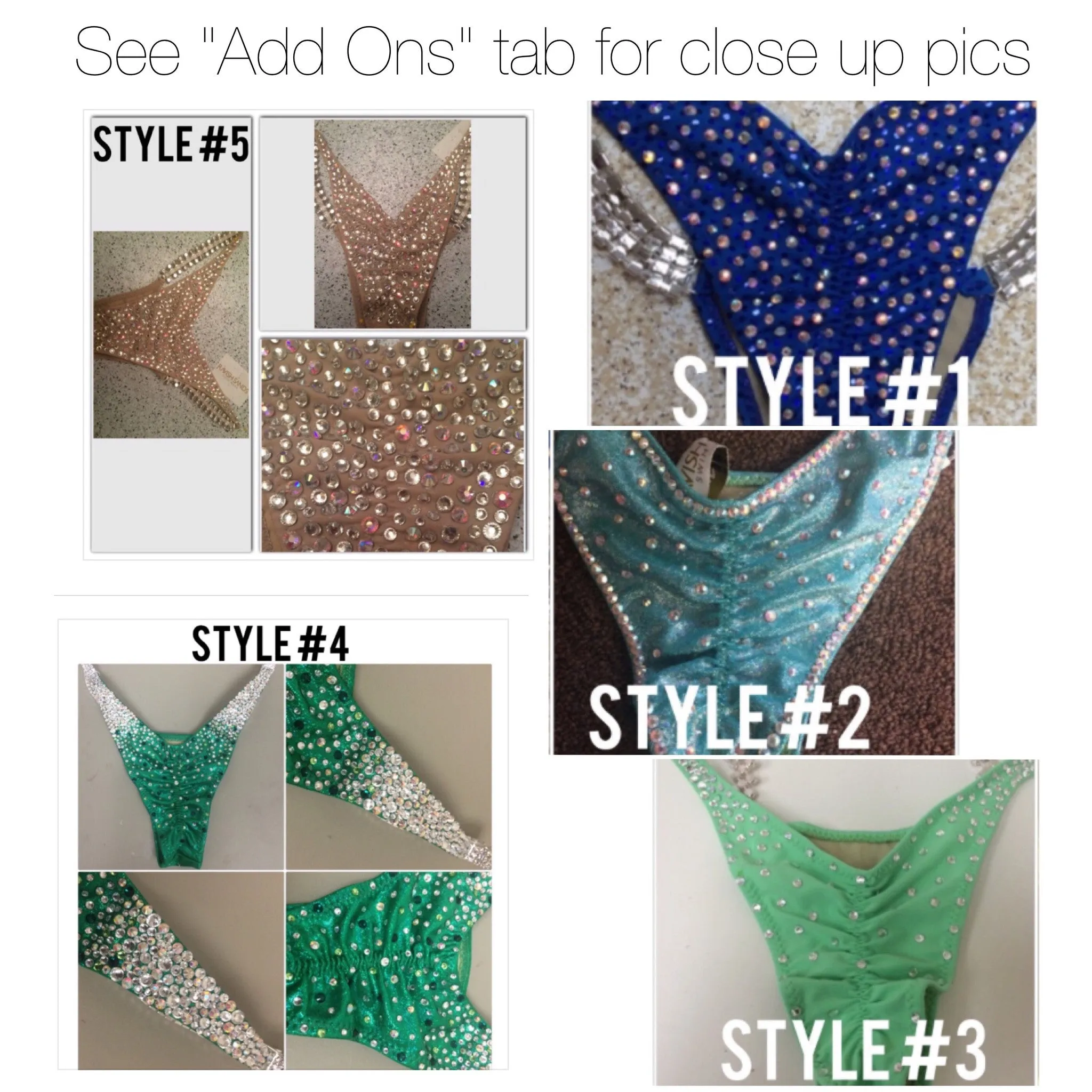 Custom Competition Bikinis Molded Cup "The Midnight extravaganza " Collection