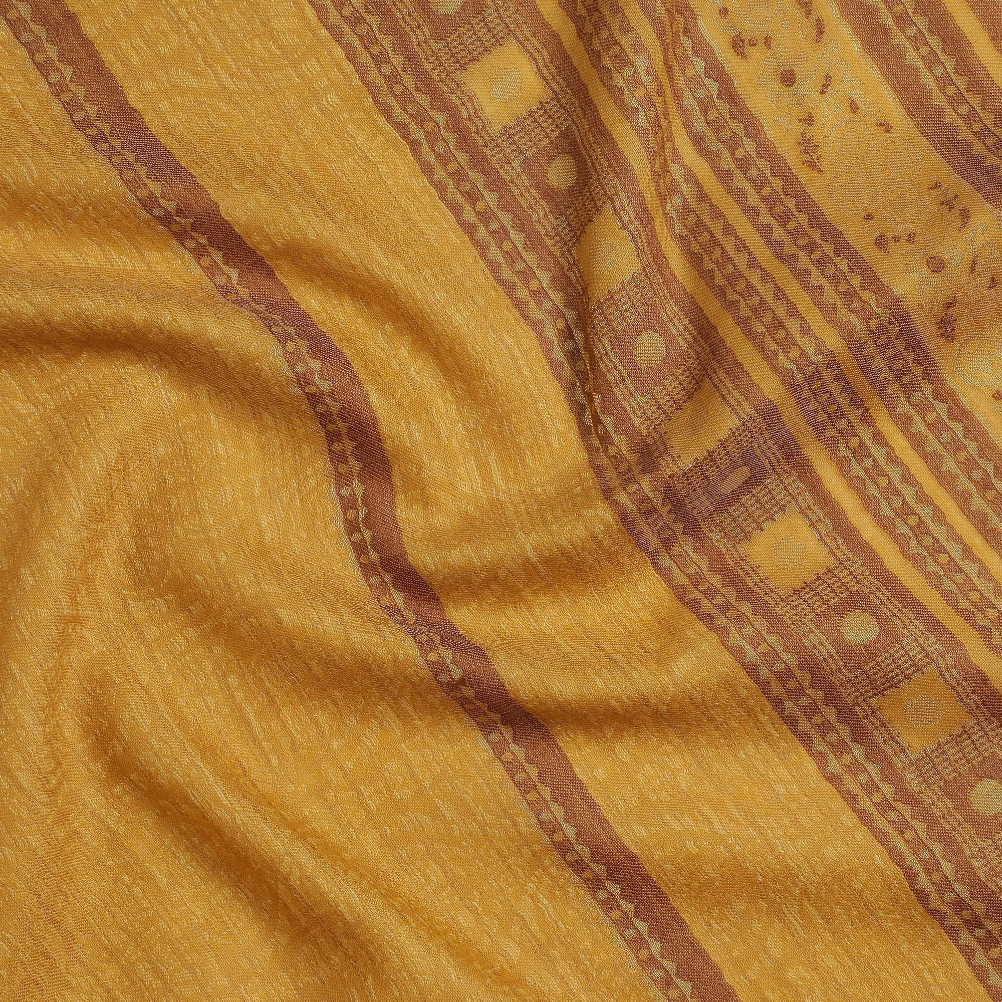 Daneen Gleaming Woolen Metal Statement Woven Design Shawl
