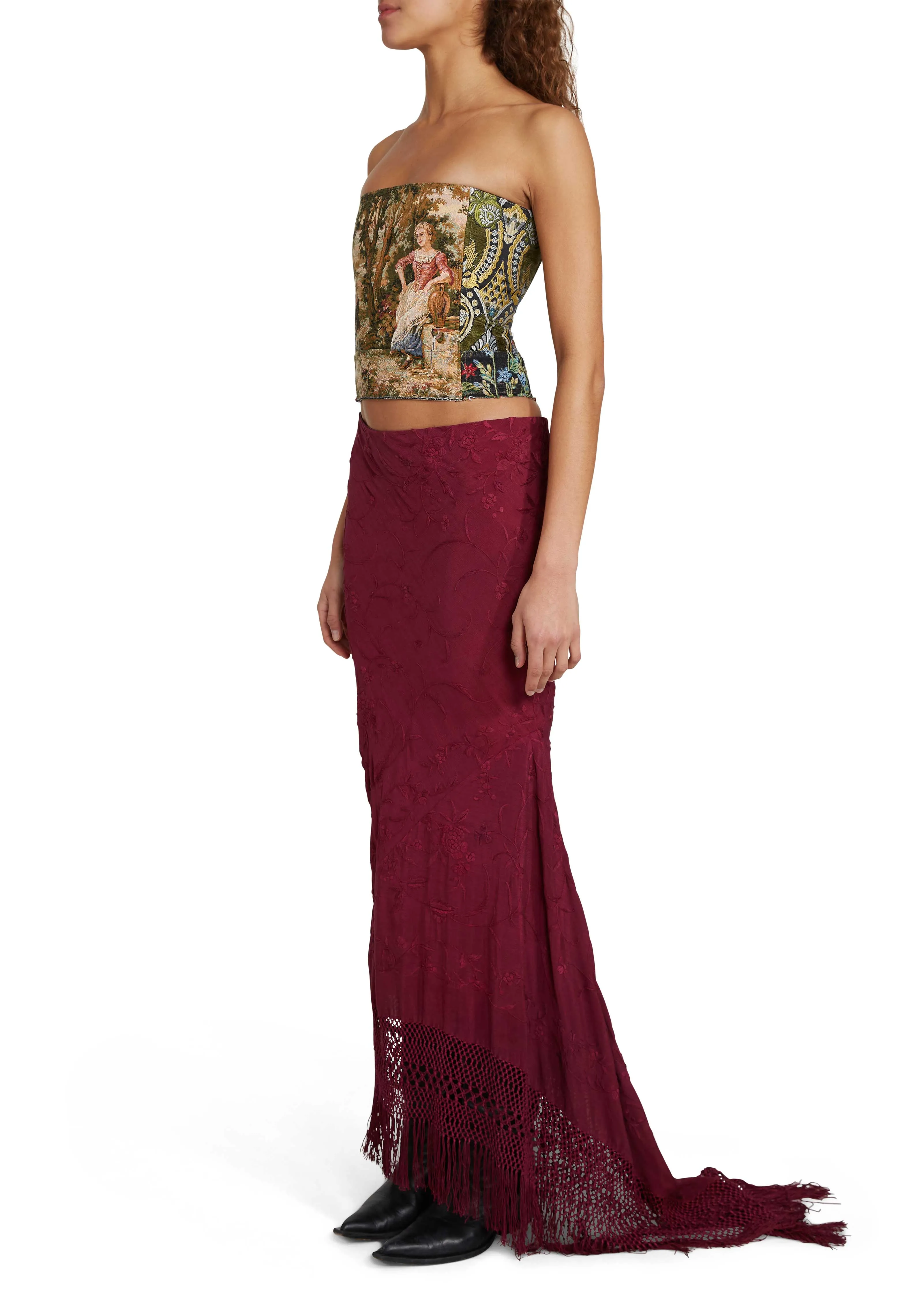 Demi Couture Piano Shawl Maxi Skirt