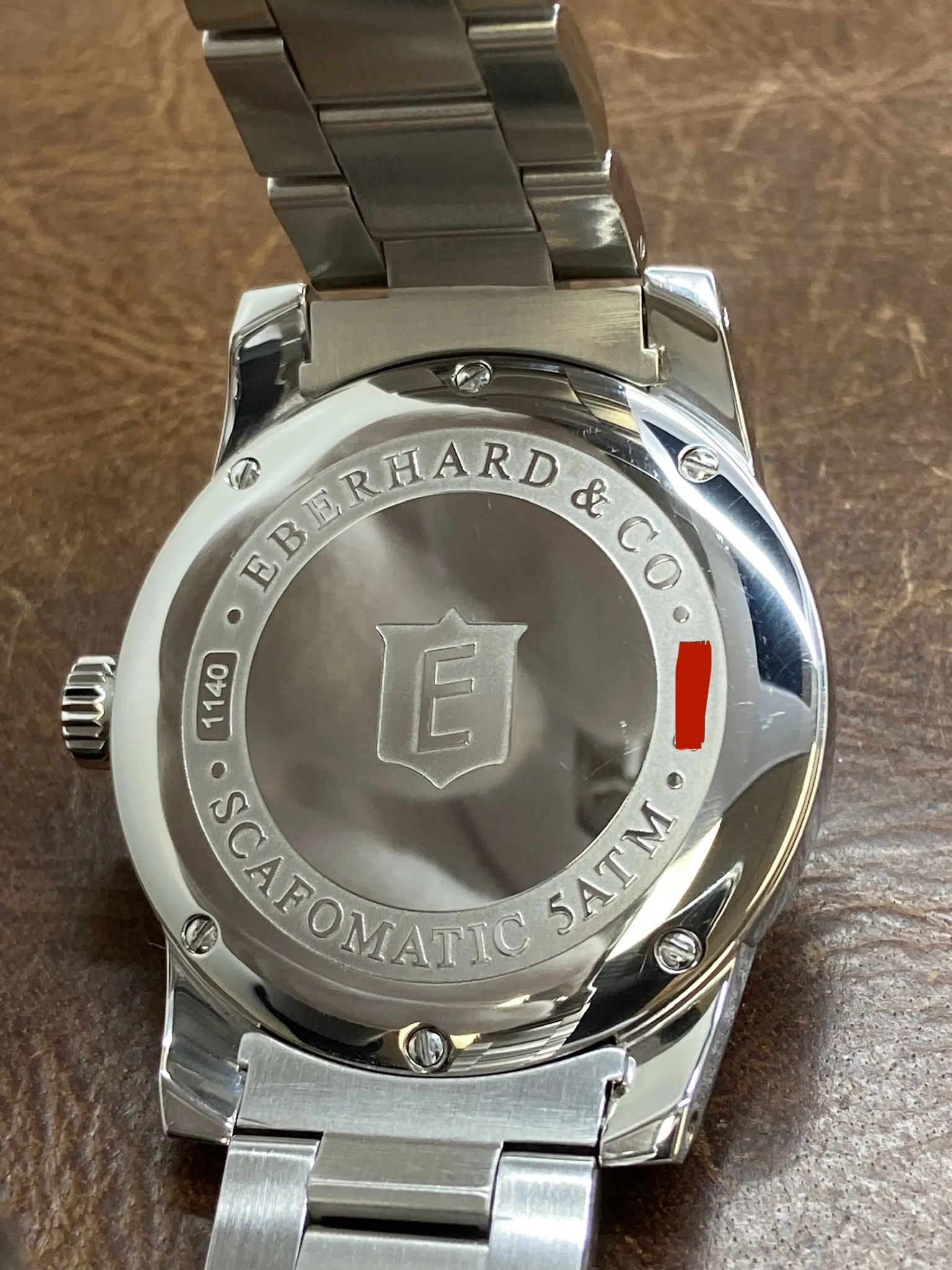 Eberhard Scafomatic 41026 Black Dial Automatic Men's Watch
