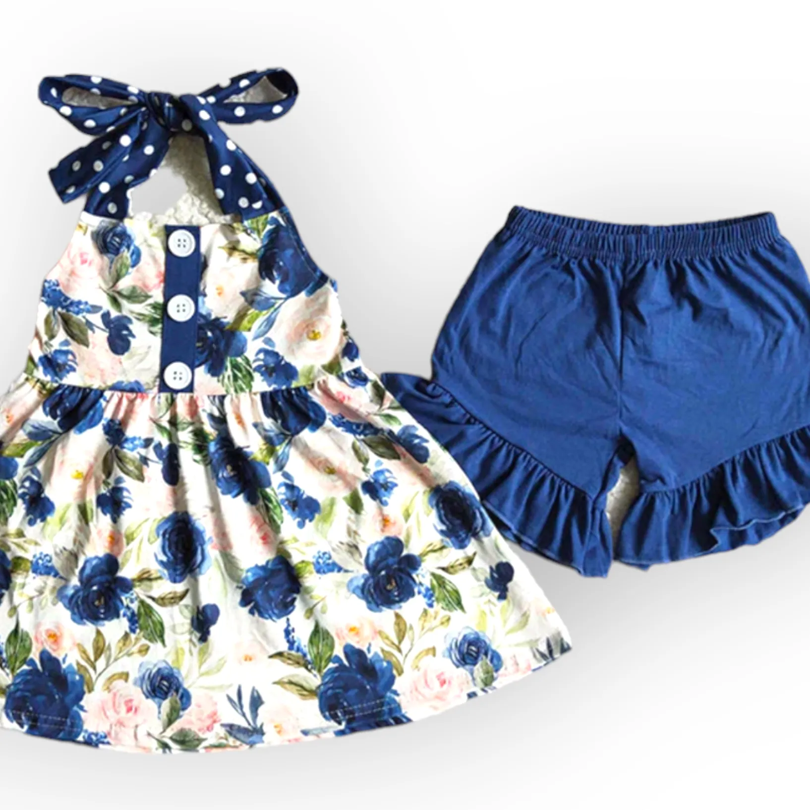 floral halter set