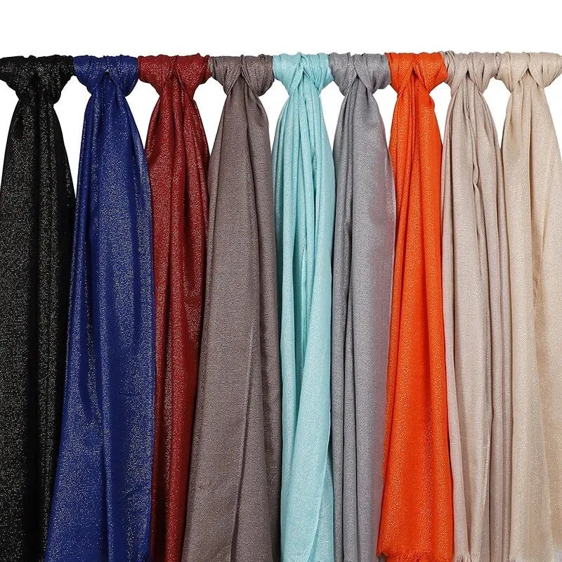 Glamour Hijab/Shawl With Golden Threads