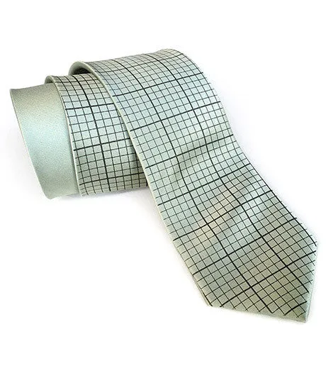 Graph Paper Necktie, Grid Paper Tie.