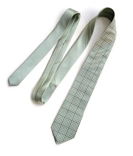 Graph Paper Necktie, Grid Paper Tie.