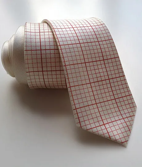 Graph Paper Necktie, Grid Paper Tie.