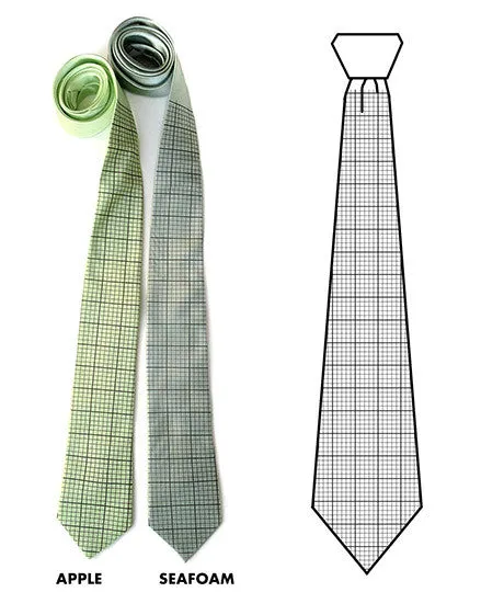 Graph Paper Necktie, Grid Paper Tie.