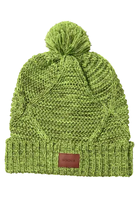 Julian Pom Beanie - Olive / Volt