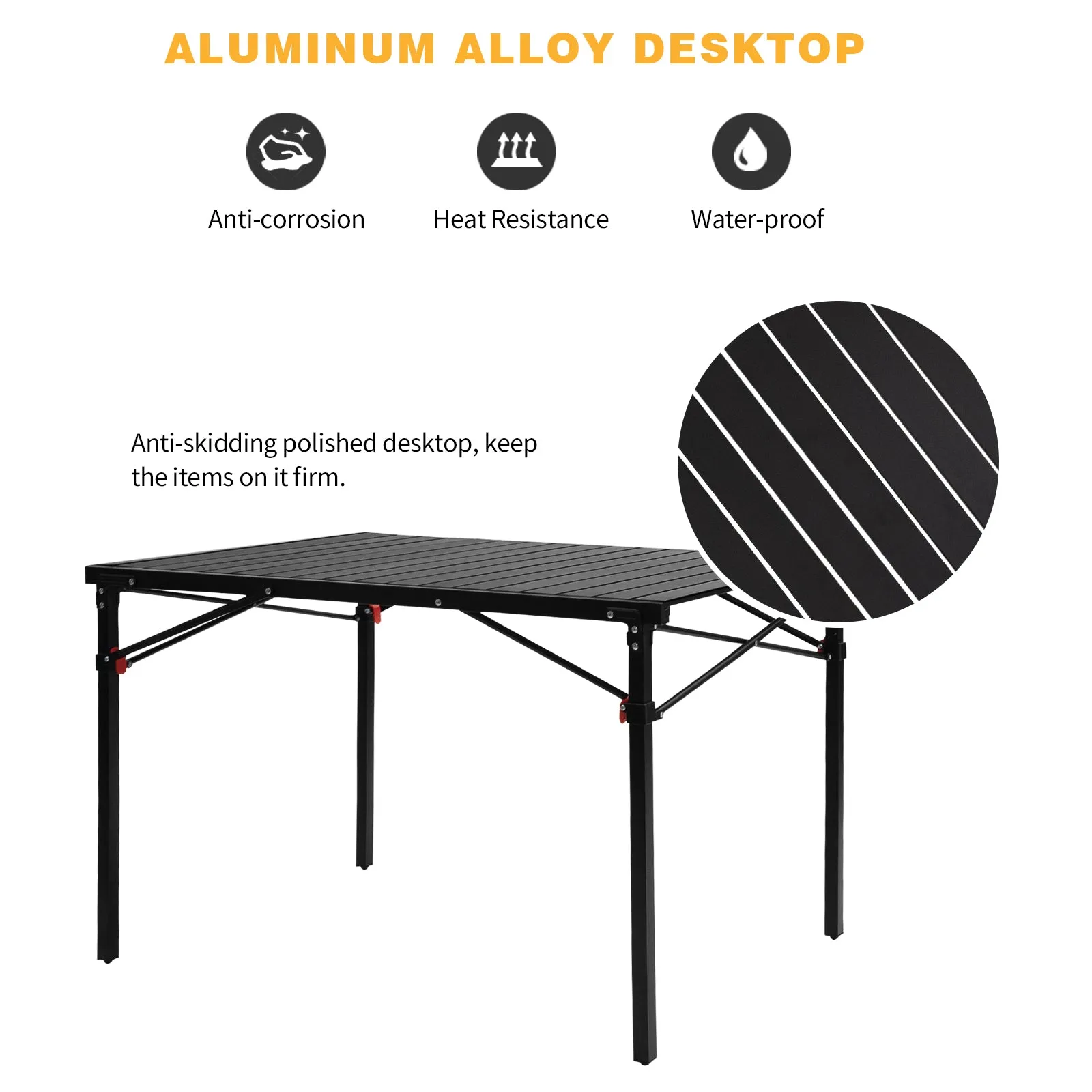 KingCamp 4-6 Person Lightweight Aluminum Alloy Folding Tables