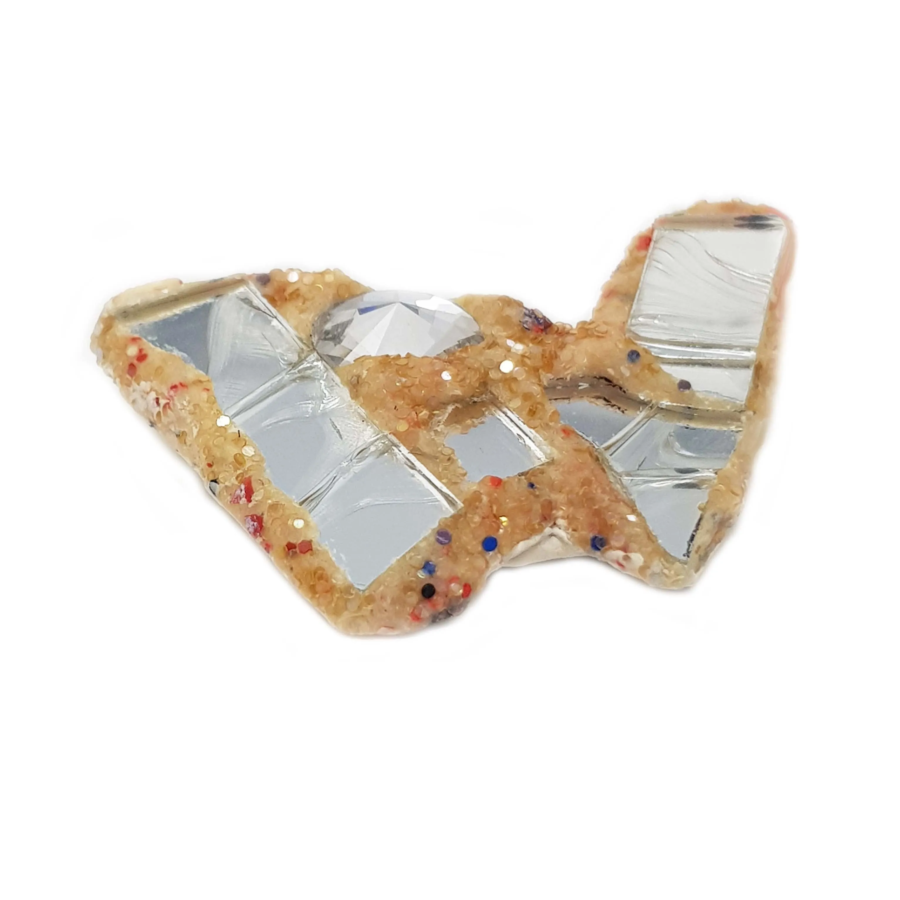 LETTER W - SILVER BROOCH