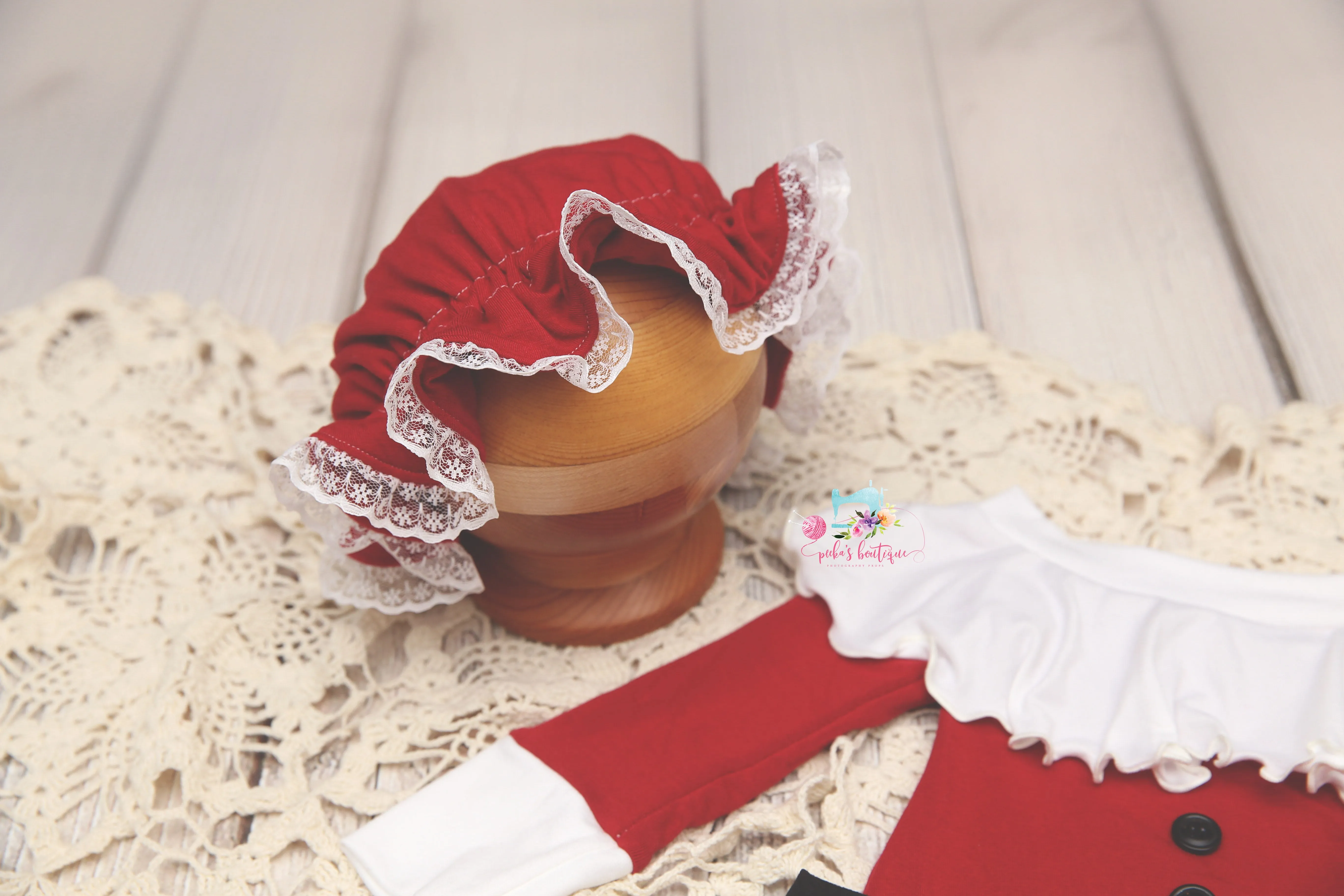 MADE TO ORDER- Christmas Mrs. Claus Suit- Sitter Size
