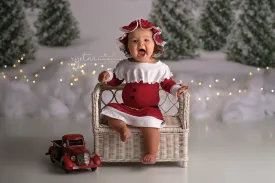 MADE TO ORDER- Christmas Mrs. Claus Suit- Sitter Size