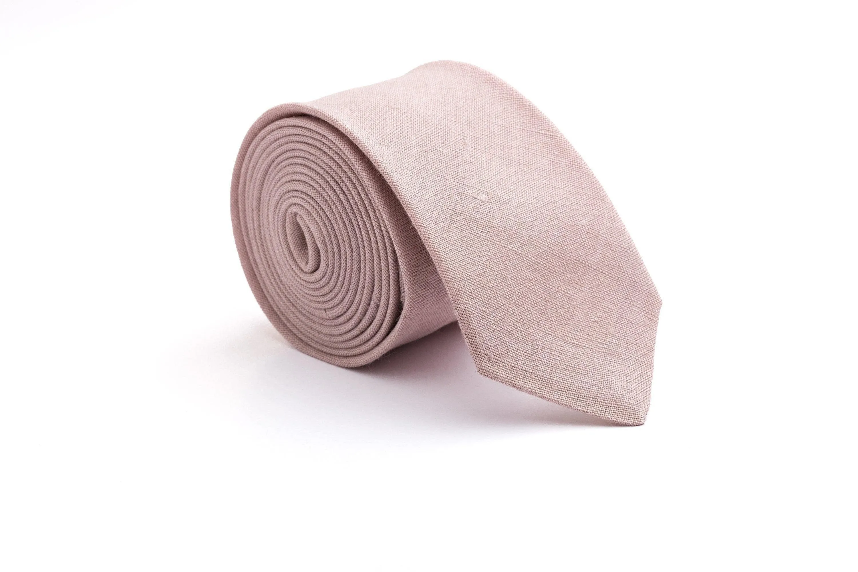 Mauve Skinny Tie for Weddings - Dapper Groomsmen Ties