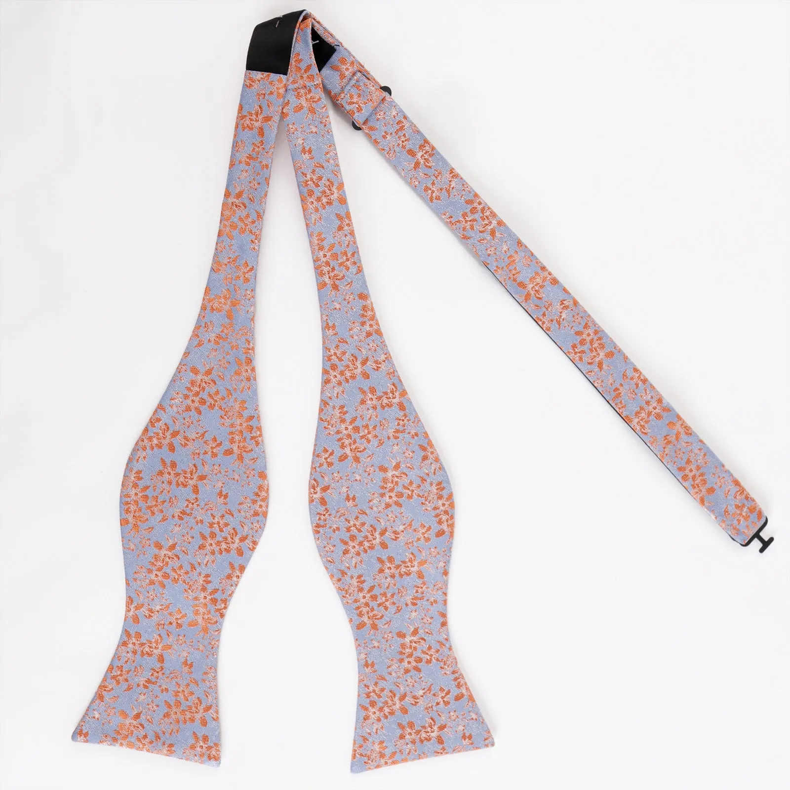 Men's Floral Self Tied Bow ties with Flower Patternd Handkerchief Set-046
