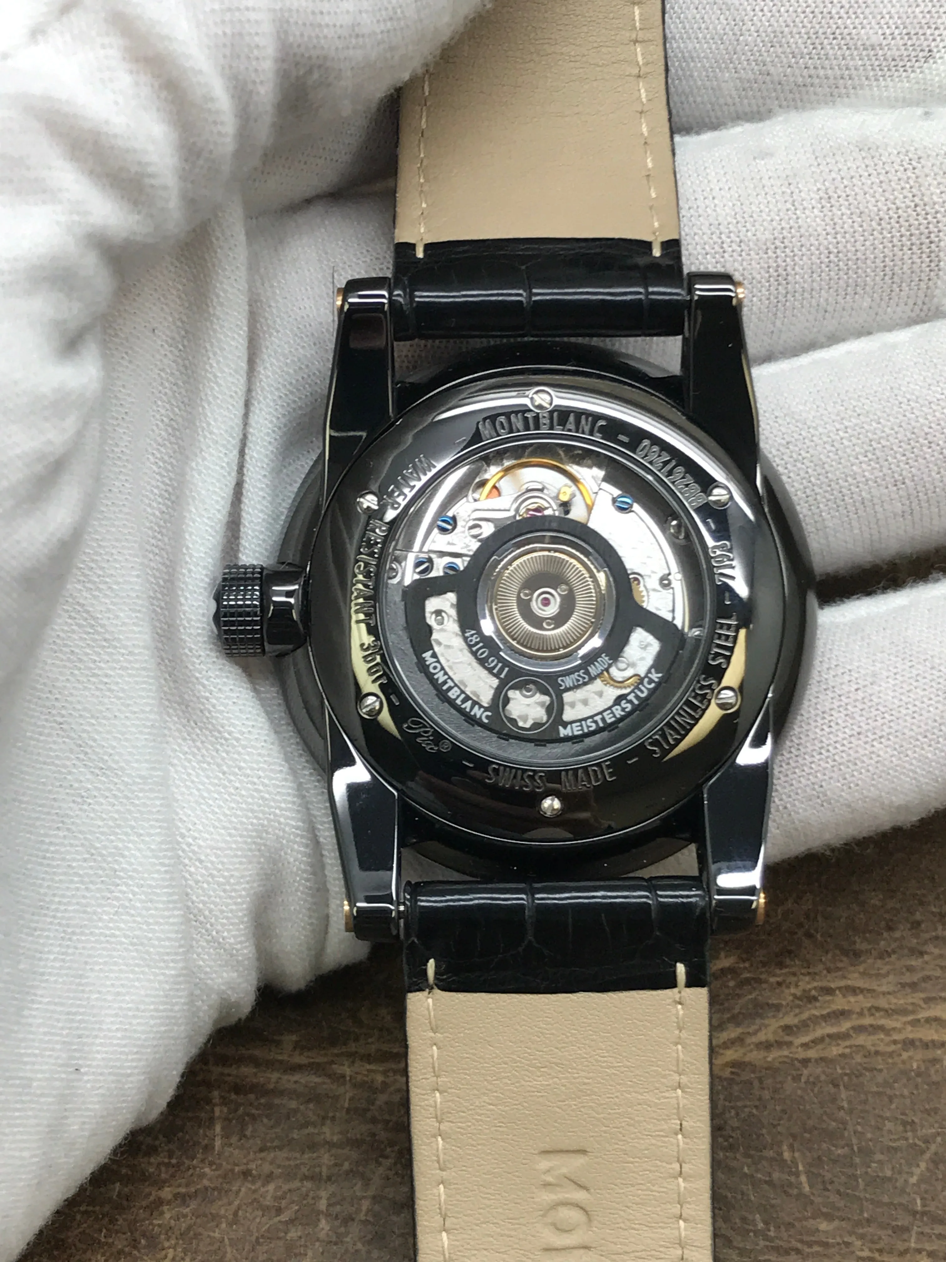 Montblanc Timewalker GMT 106066 Black Dial Automatic  Men's Watch