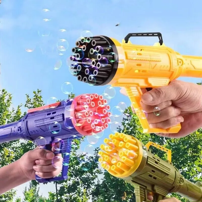 Mortar Bubble Gun, 21-Hole Bubble Maker