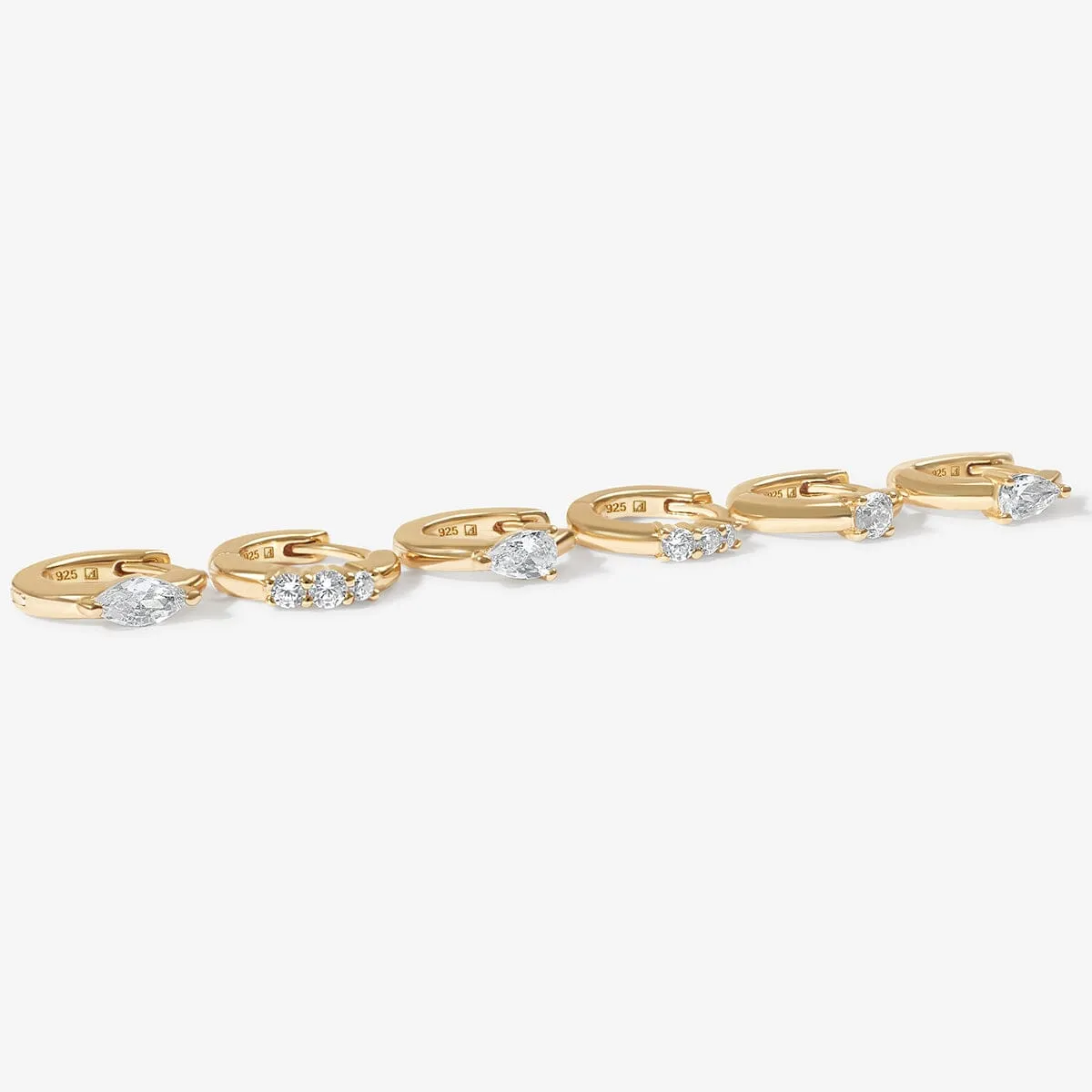 Naked Burton 6-piece earring set