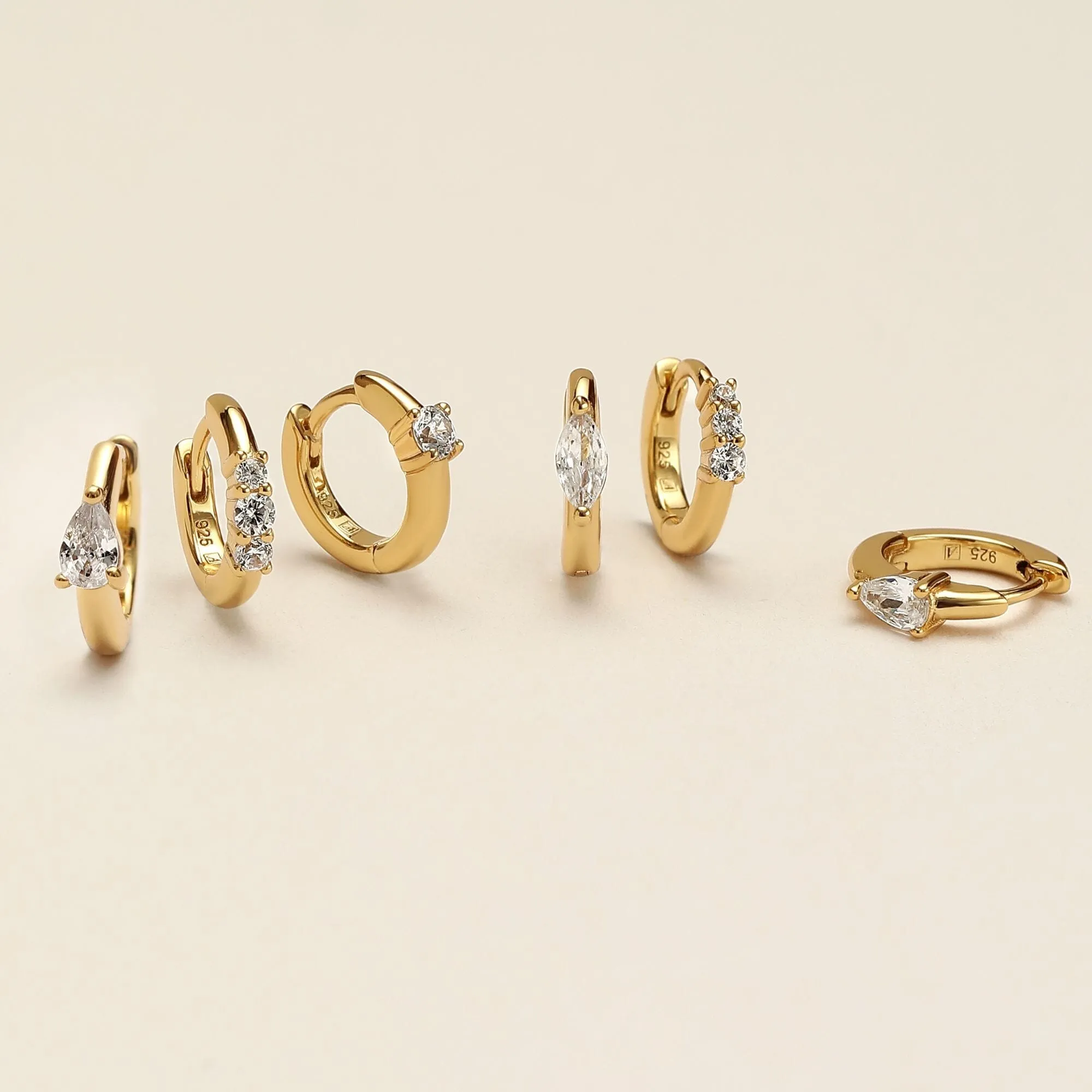Naked Burton 6-piece earring set