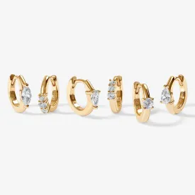 Naked Burton 6-piece earring set
