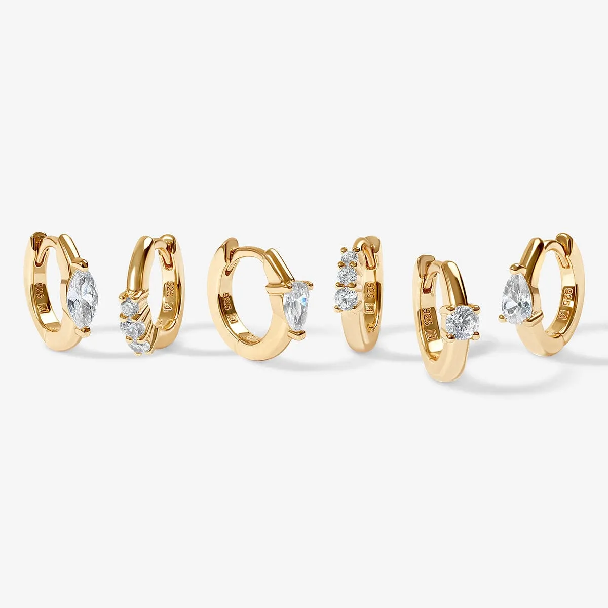 Naked Burton 6-piece earring set