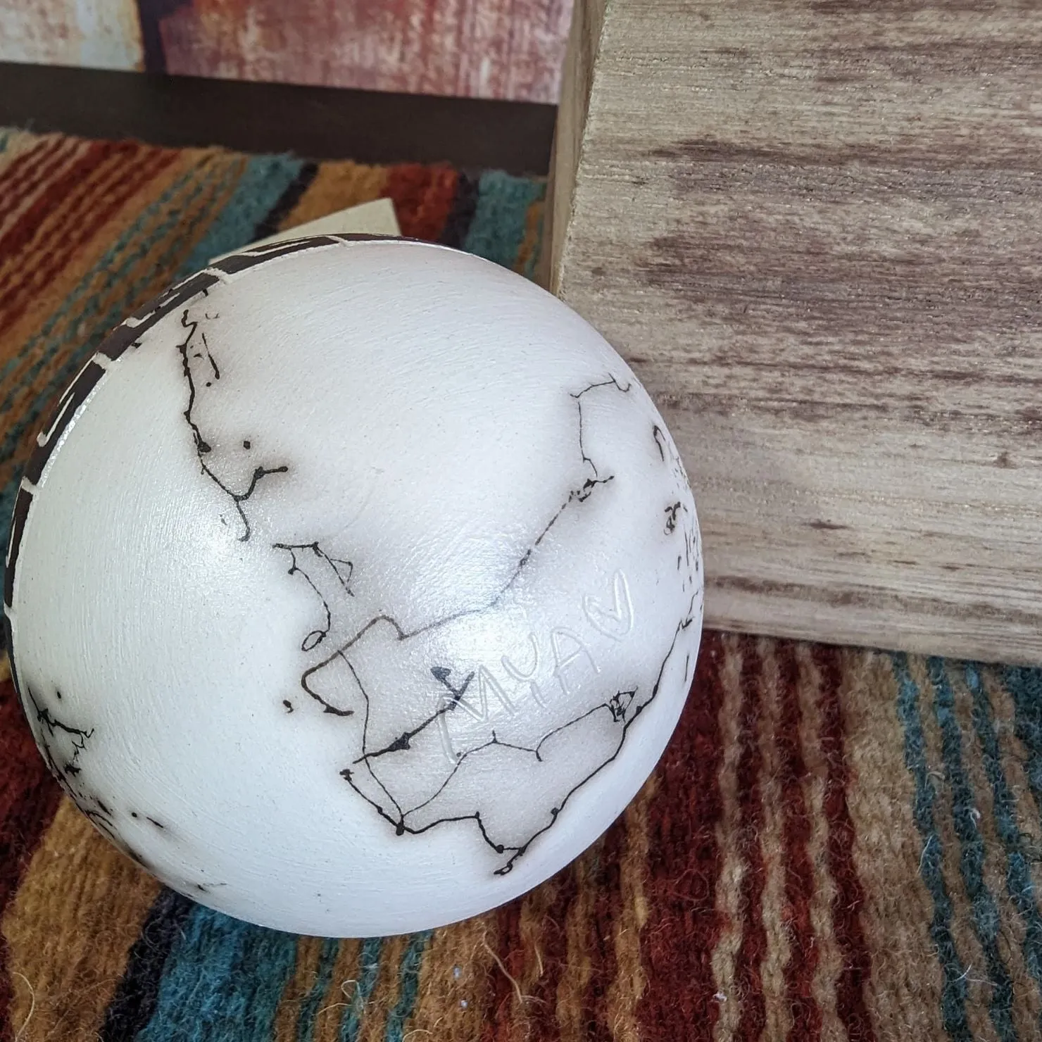 Navajo Horsehair Pottery Ornament by Victoria Tsosie MZSWT-0129