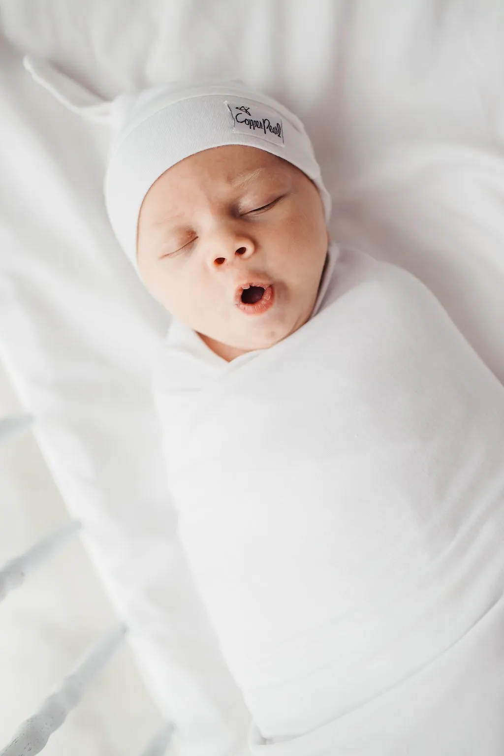 Newborn Top Knot Hat - Dove by Copper Pearl