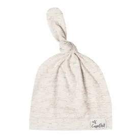 Newborn Top Knot Hat - Oat by Copper Pearl