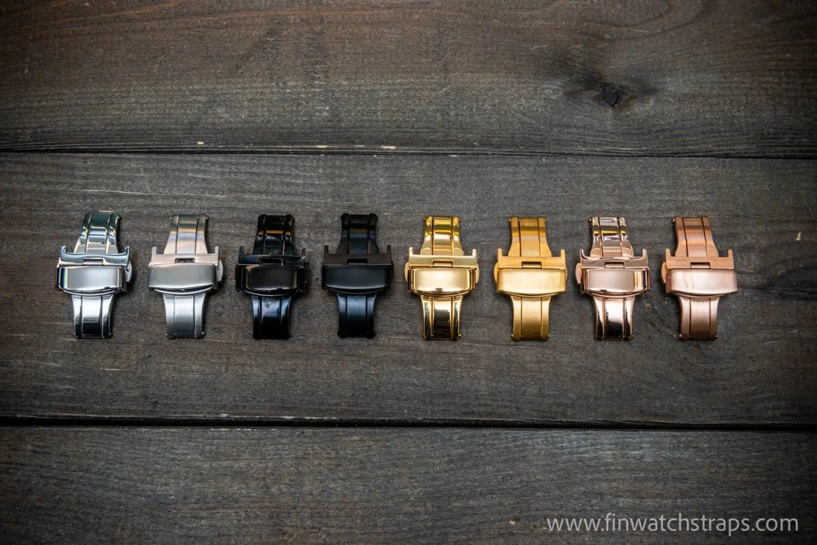 One-piece watch band, Horween Black Chromexcel leather