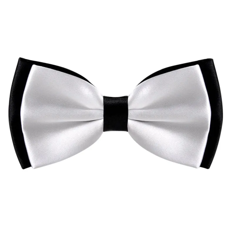 Pre-tied Contrast Color Wedding Party Bow Ties-029