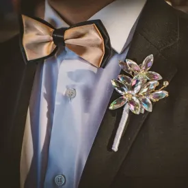 Pre-tied Contrast Color Wedding Party Bow Ties-029