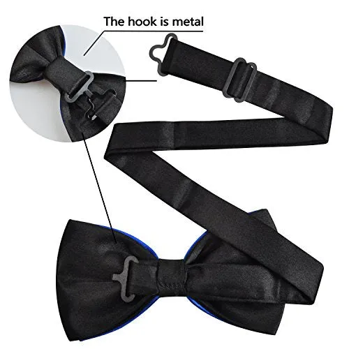 Pre-tied Contrast Color Wedding Party Bow Ties-029