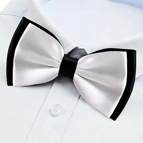 Pre-tied Contrast Color Wedding Party Bow Ties-029