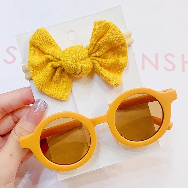 "Coco Darlin" Inspired Kids Sunglasses & Bow Set