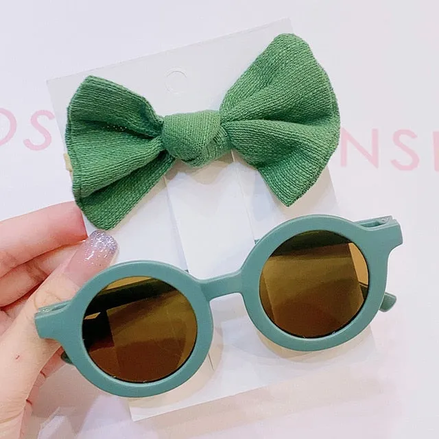 "Coco Darlin" Inspired Kids Sunglasses & Bow Set