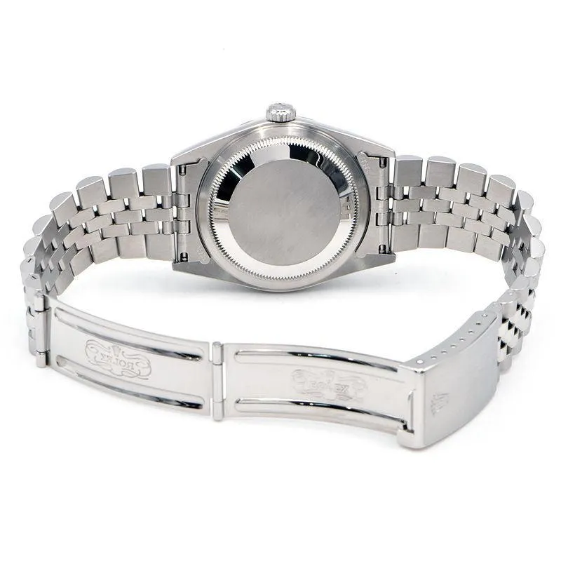Rolex Datejust 16234 NA A Men's No. K18WG/SS OH/New Polished White Shell Dial Automatic Watch Used Free Shipping