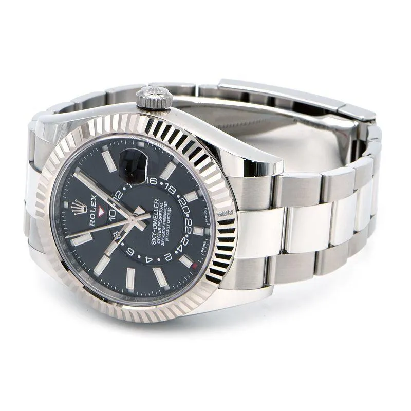 Rolex Men's Sky-Dweller 326934 Random Number Box with New Guarantee 2022 Black Dial Automatic Watch Used Free Shipping