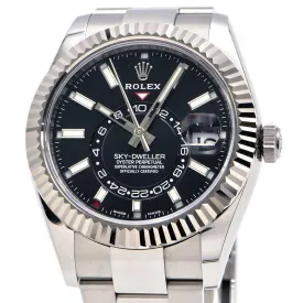 Rolex Men's Sky-Dweller 326934 Random Number Box with New Guarantee 2022 Black Dial Automatic Watch Used Free Shipping