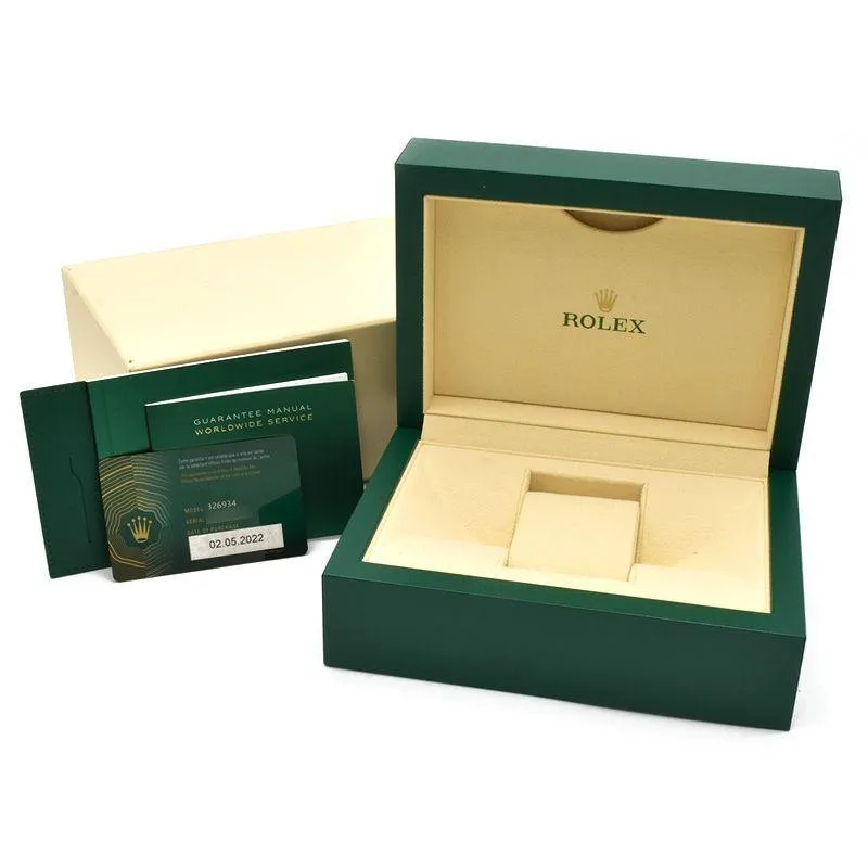 Rolex Men's Sky-Dweller 326934 Random Number Box with New Guarantee 2022 Black Dial Automatic Watch Used Free Shipping