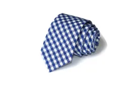Royal Blue Gingham Necktie